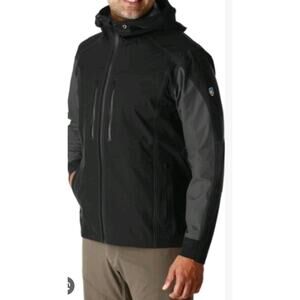 KÜHL Projekt Jetstream Windbreaker Jacket S Black Hooded Tech Gorpcore Utility